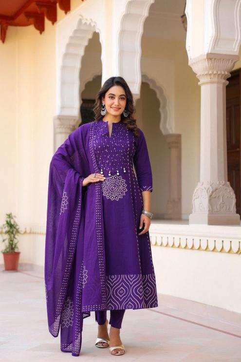 Jaipuri 3pcs anarkali wholesale kurtis sale in chennai